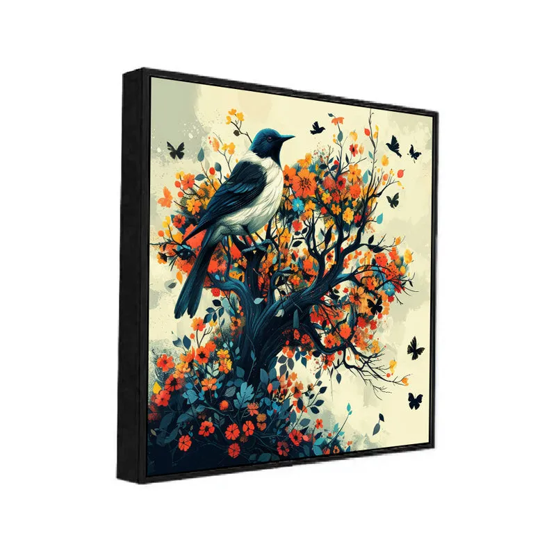 Birds Of Fall Canvas Wall Art With Frame media 3