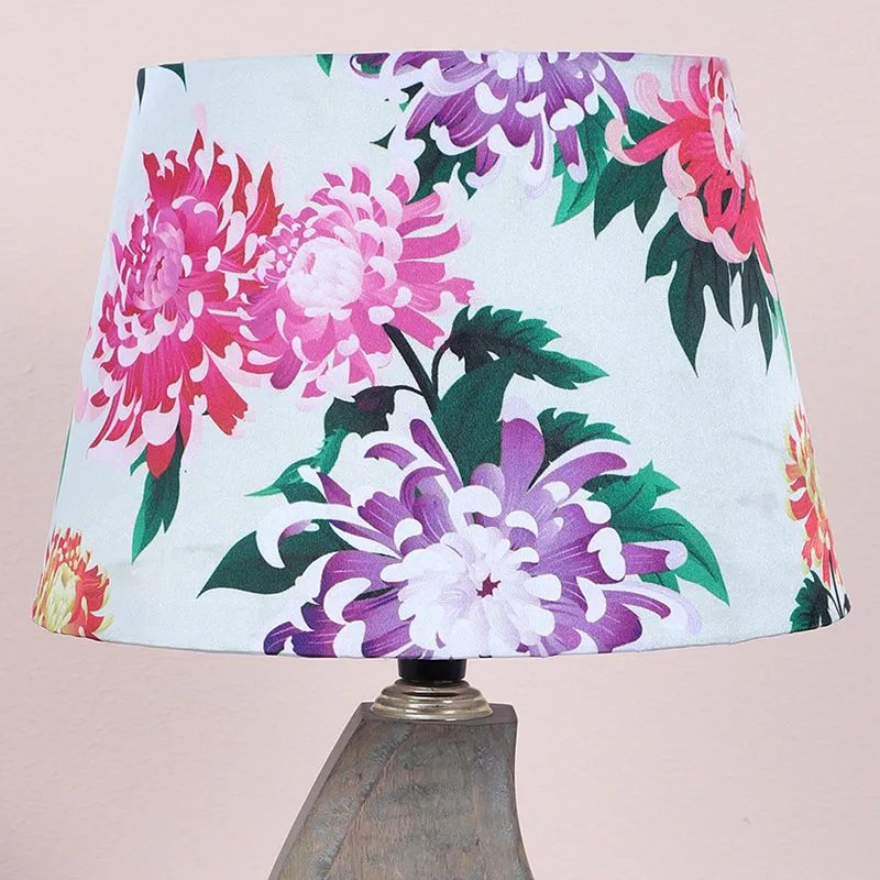 Miyabi Runes Printed Mango Wood Table Lamp - Multicolor media 3