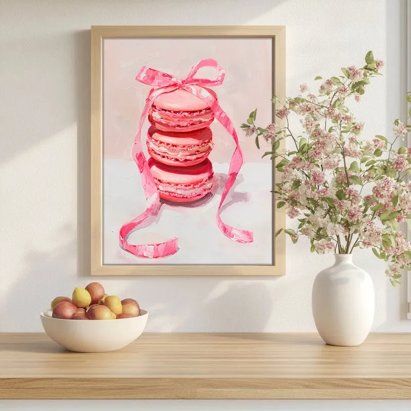 Macaron Magic Archival Canvas Wall Art - Brown media 1