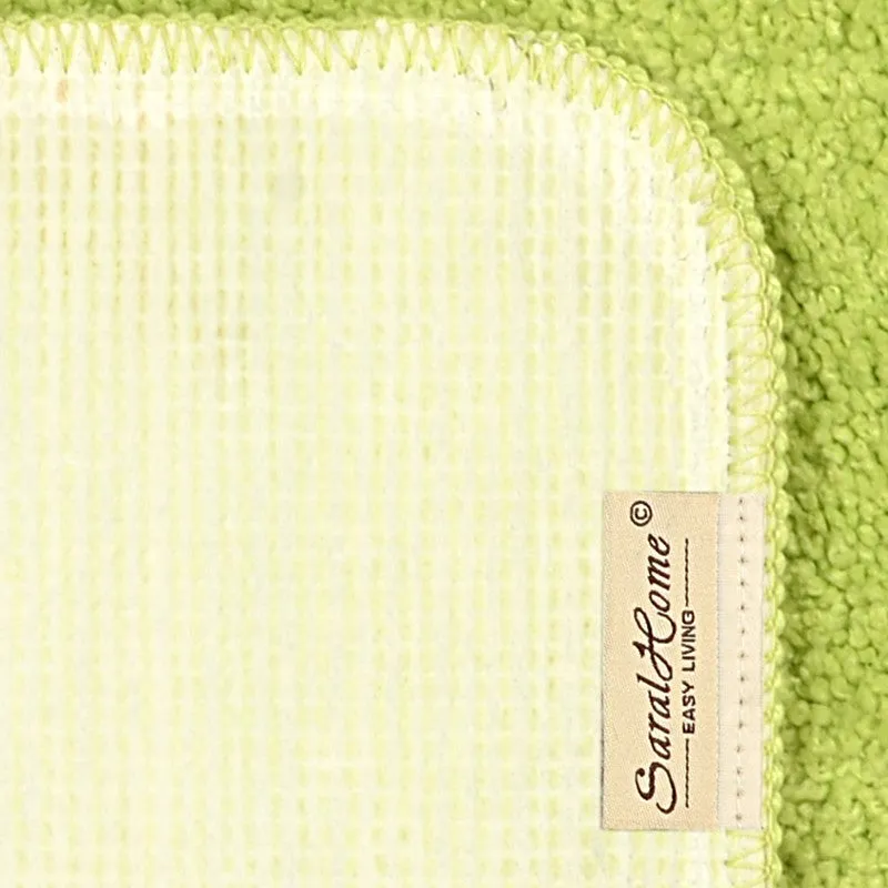 Minimal Mist Microfiber Bath Mats (Green) - Set of Two media 6
