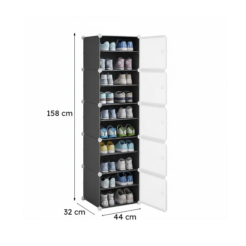 SlimWay Grey Plastic & Metal Shoe Racks media 7