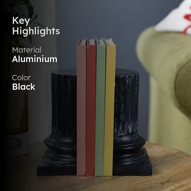 Ancient Pillar Book Ends (Black) - Set Of Two media 2