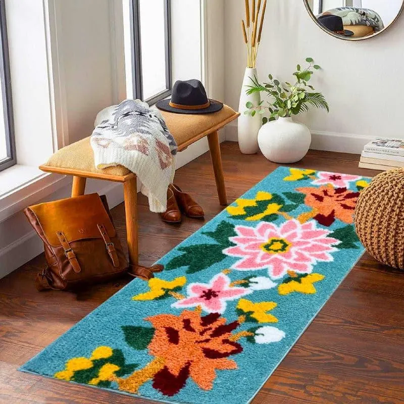 Flora Bloom Micro Fiber Runner Rug media 4
