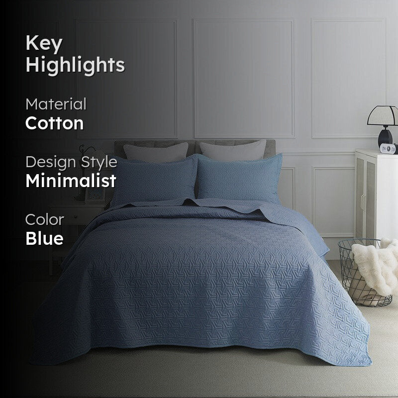 Ocean Blue Bed Cover media 2