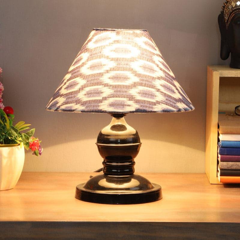 Lois Avalon Fabric Table Lamp - Blue,White