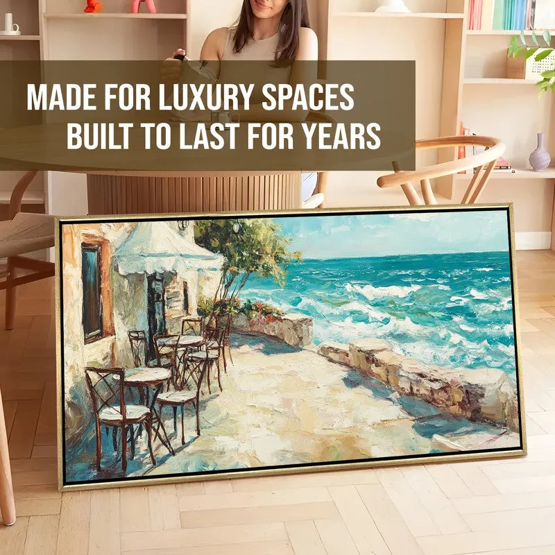 Seaside Serenity Canvas Wall Painting With Frame media 7