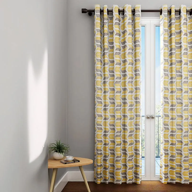 Parisha Yellow Curtain media 1