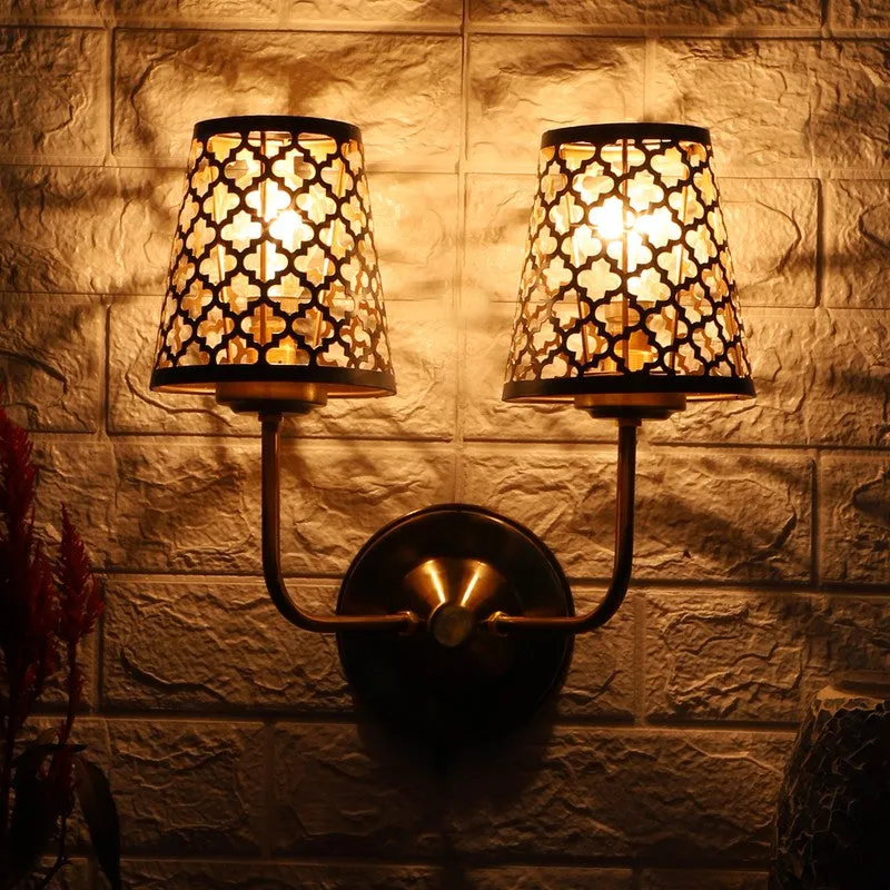 ShadowWeave Duo Metal Wall Lamp media 4