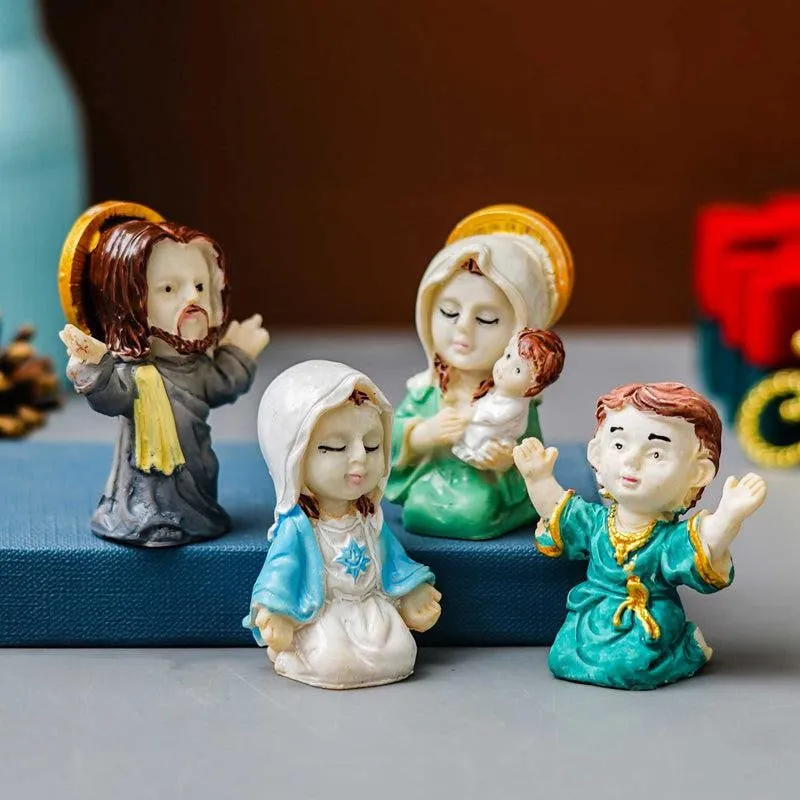 Silent Night Nativity Resin Figurine - Set Of Four media 5