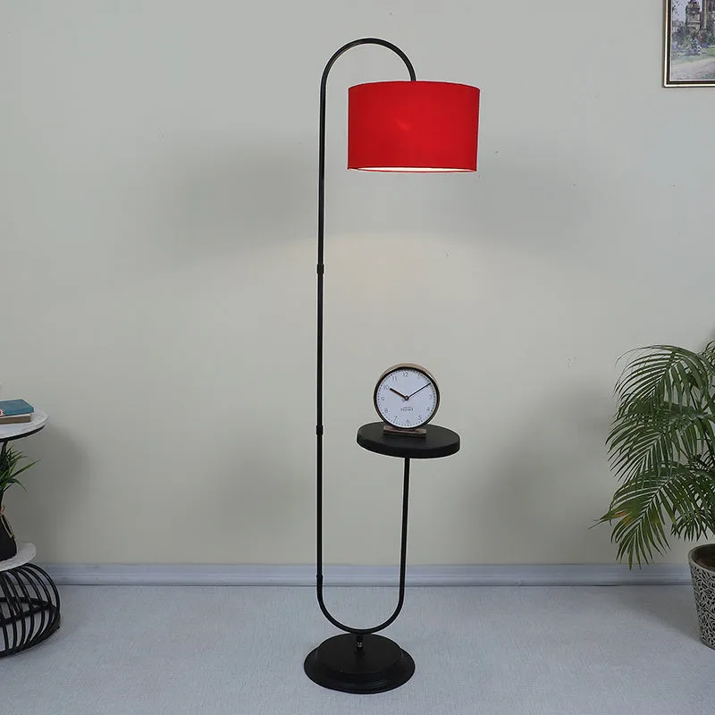 Lucciola Solid Arched Metal Floor Lamp - Red media 2