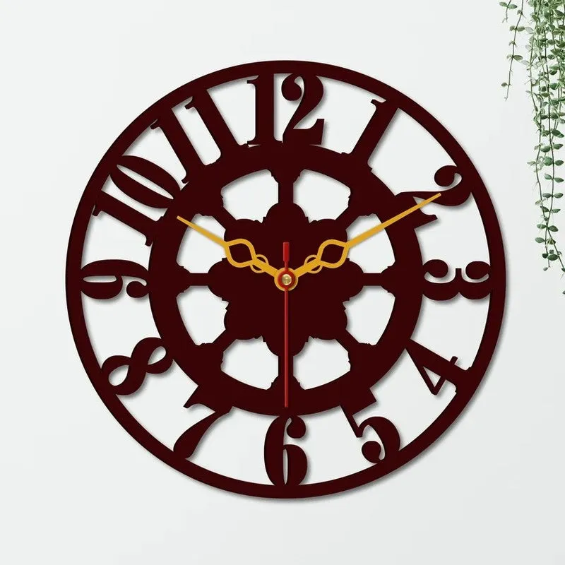 Heritage Dial Wooden Wall Clock media 5