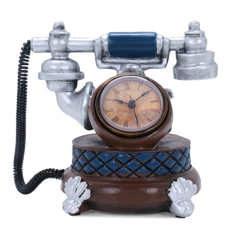 Vintage Telephone Resin Table Clock image 3