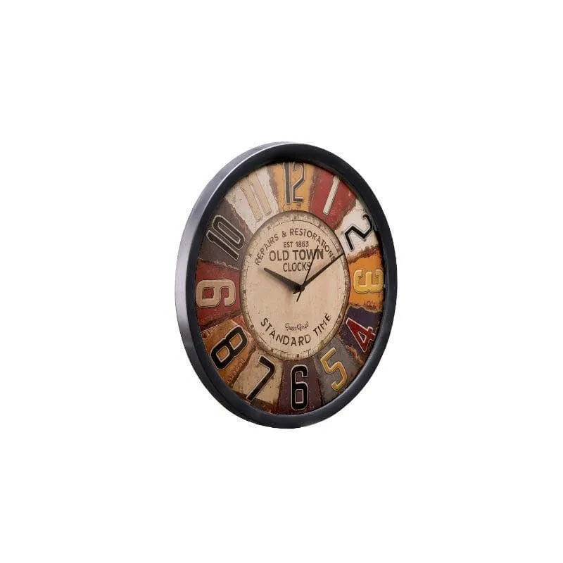 Vintagey Pop Art Wall Clock media 4
