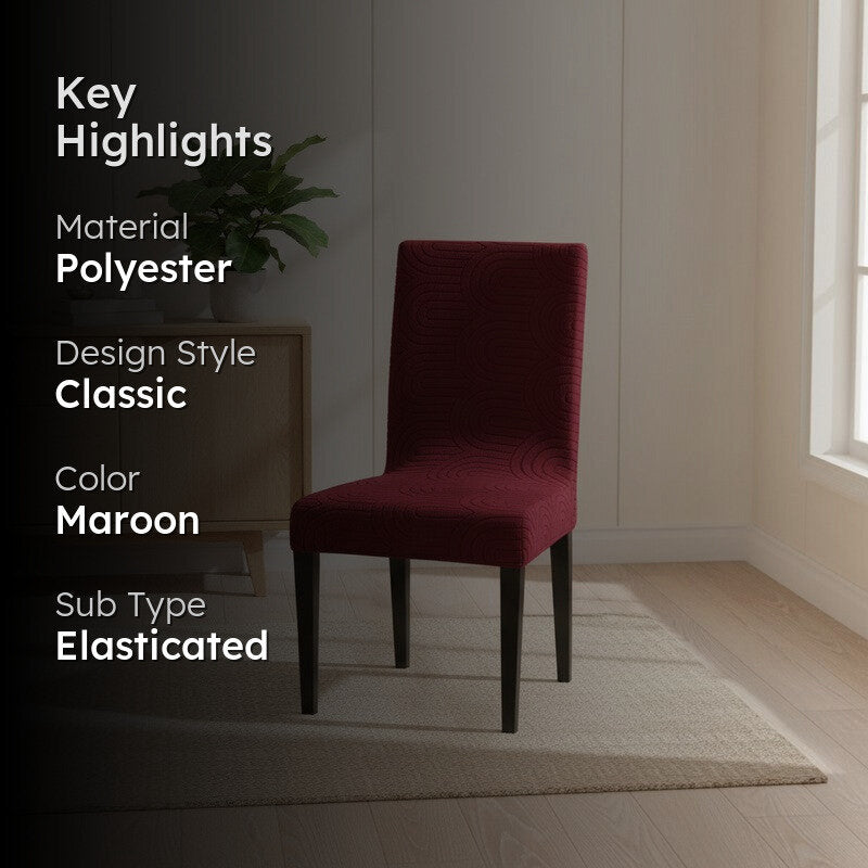 Nexo Neats Fit Chair Cover - Maroon media 2