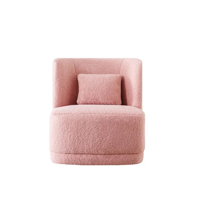Urbano Neem Wood Accent Chair - Pink media 5