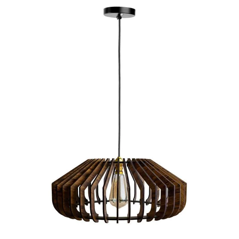 Keiko Wooden Ceiling Lamp media 4
