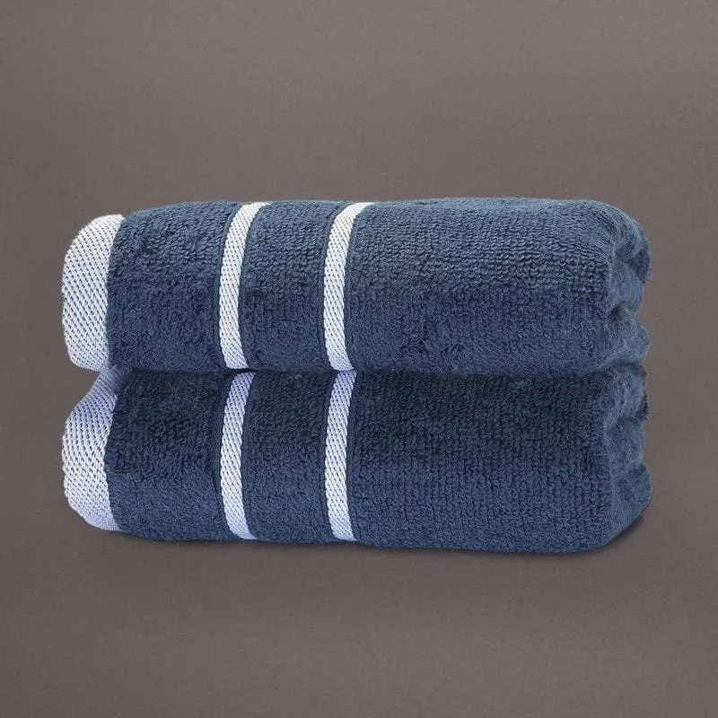 Blue Oh-so-soft Hand Towel (Set of Two) media 1