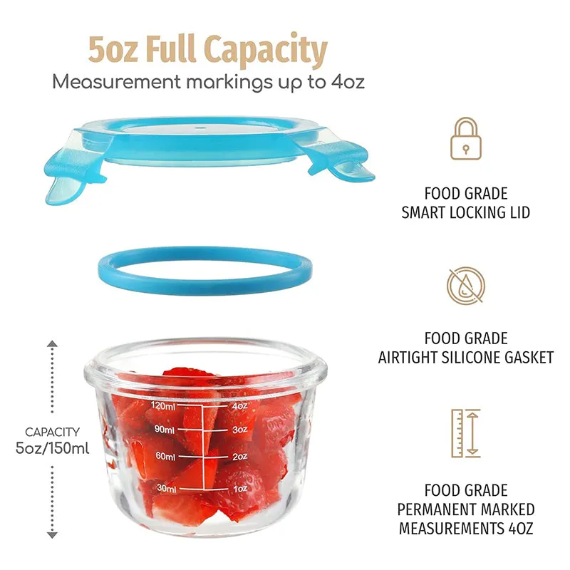FlavoAirtight Glass Container (120 mL Each) - Set of Twelve media 7