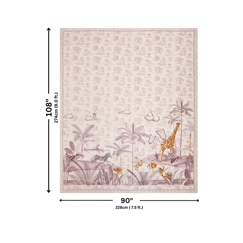 Treasure Island Tales Kids Cotton Bedsheet (Pink) - 140 TC media 6