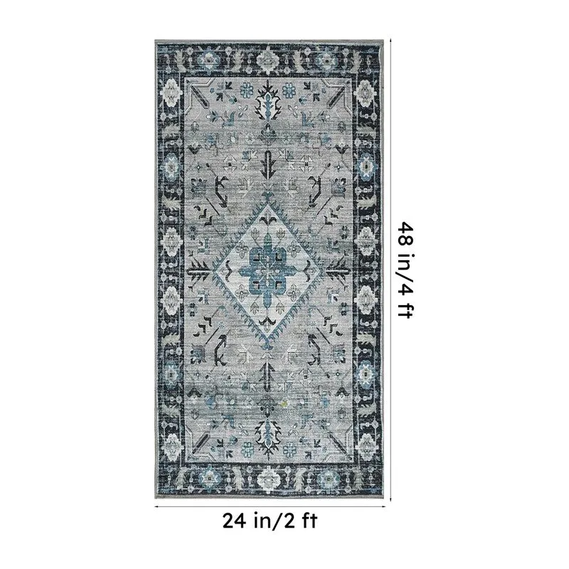 Aftab Velvet Rectangle Anti-Skid Carpet media 8