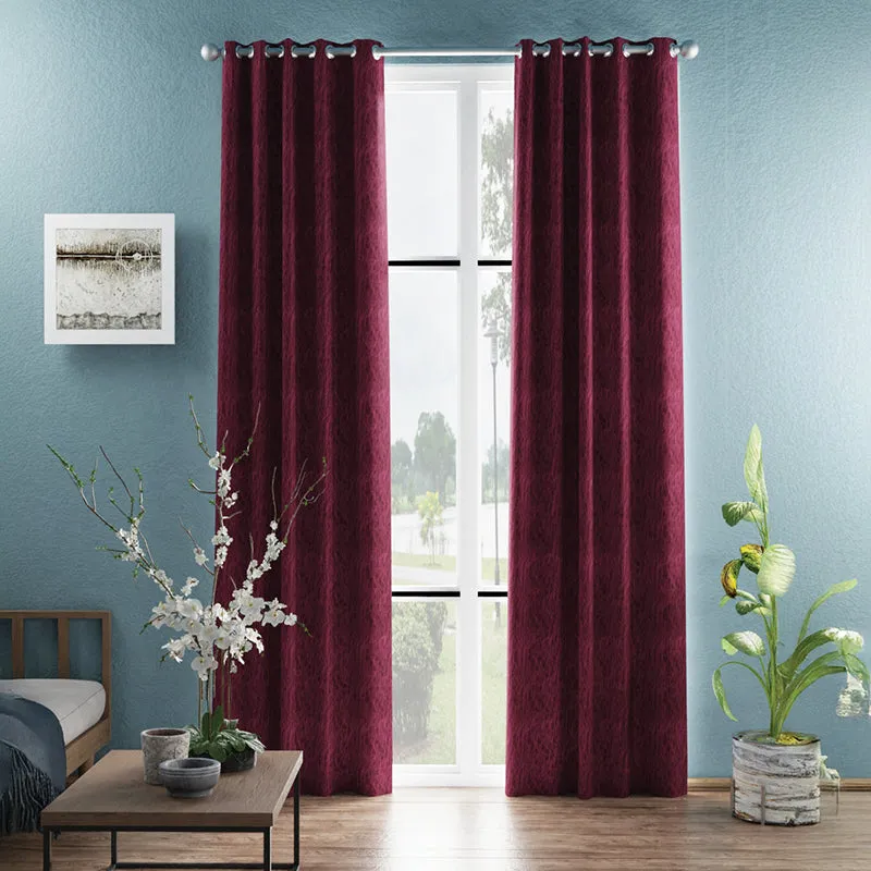 Amedeus Jacquard Blackout Curtain - Set Of Two media 1