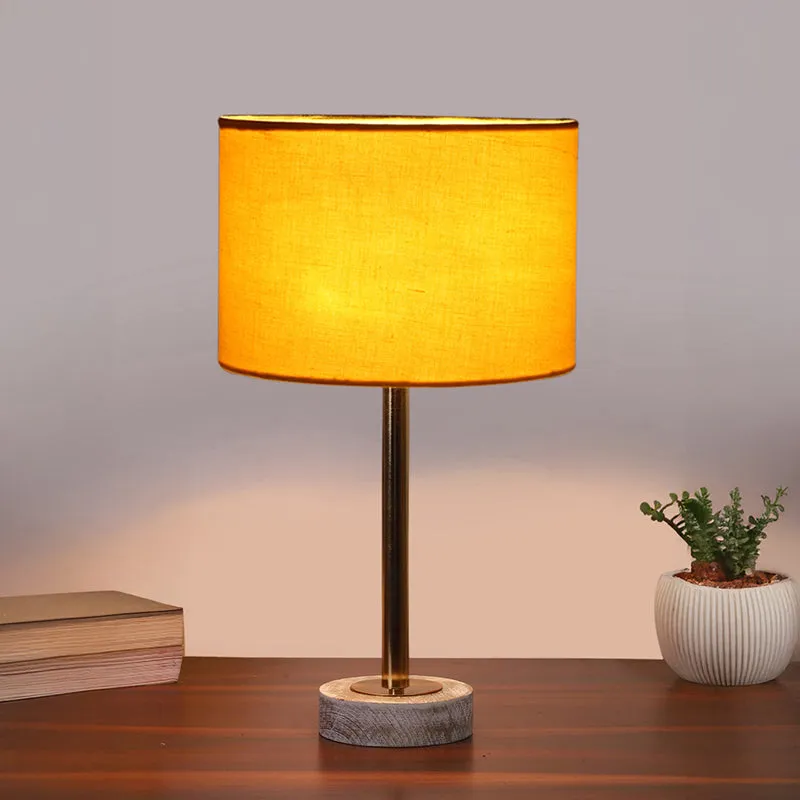 Cotin I Rodin Wooden Table Lamp - Yellow,Gold,White media 2