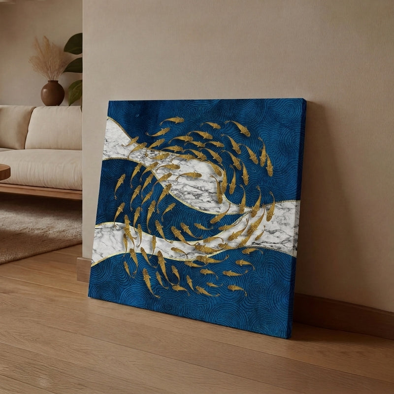 School Of Fish Canvas Wall Art