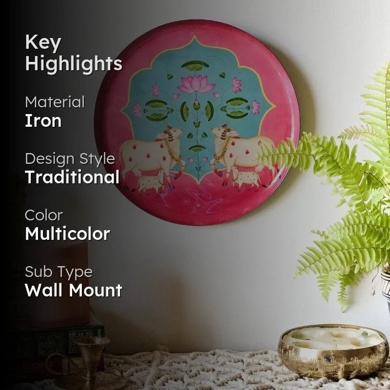 Pichwai Charms Wall Plate media 2