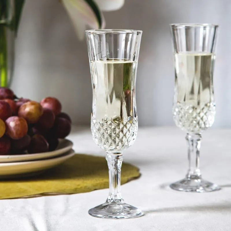 Blair Gala Flute Glasses (180 ml) - Set Of Four media 1