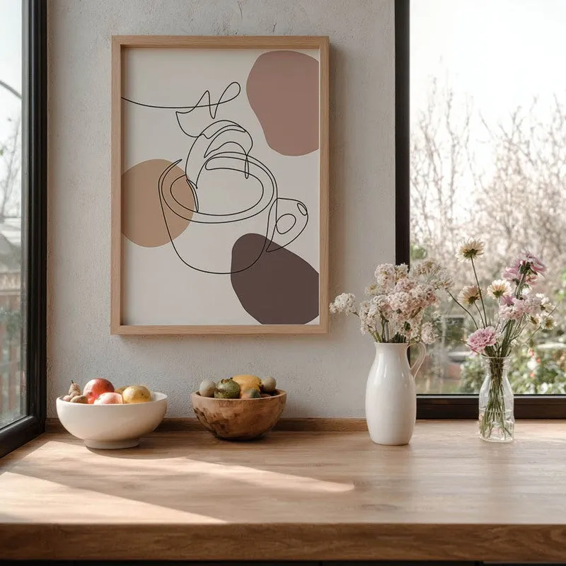 Caffeine Archival Canvas Wall Art - Brown media 7