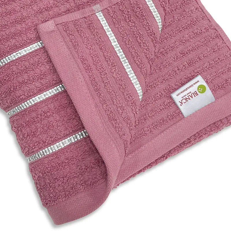 Lisse Cotton Bath Towel - Pink media 5