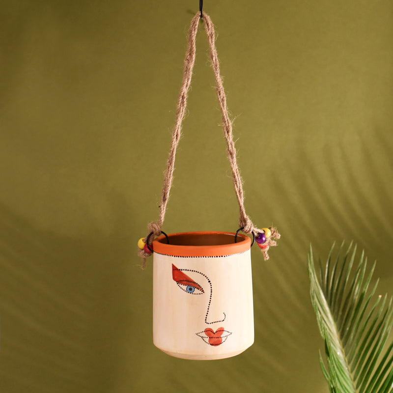 Liza Handpainted Terracotta Planter
