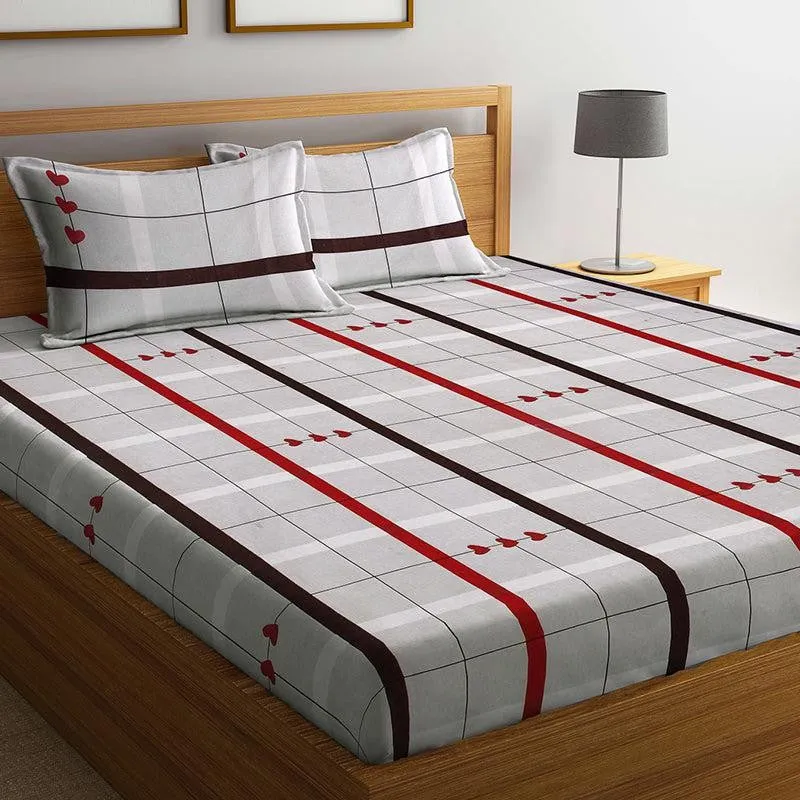 Benito Stripes Bedsheet - 150 GSM media 3