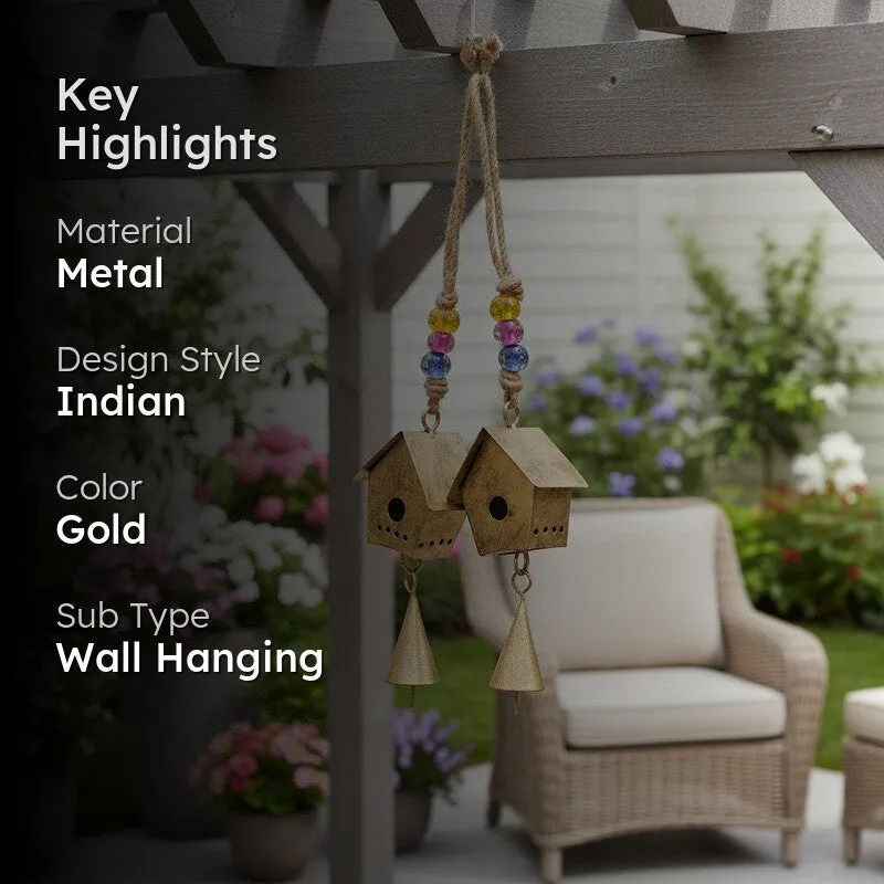 Cosmic Home Metal Windchimes - Set Of Two media 2