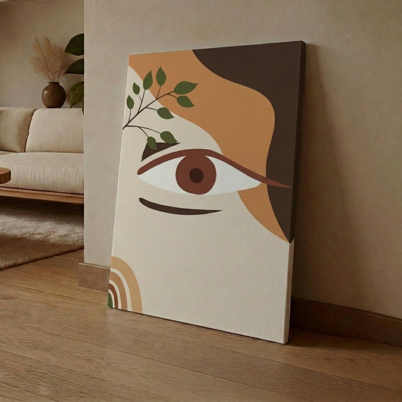 Earthy Eye Canvas Wall Art
