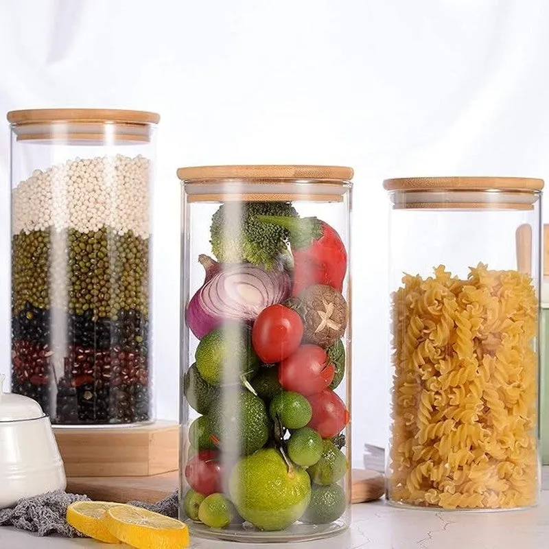 Smart Store Glass Jar (1000 mL Each) - Set Of Three media 4