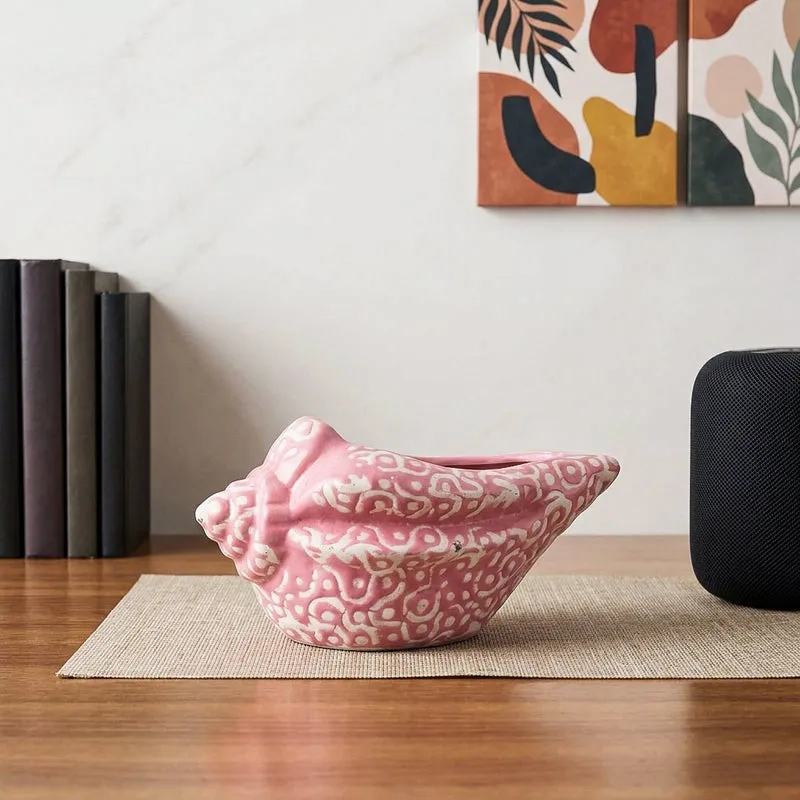 Sea Shell Planter - Pink media 1