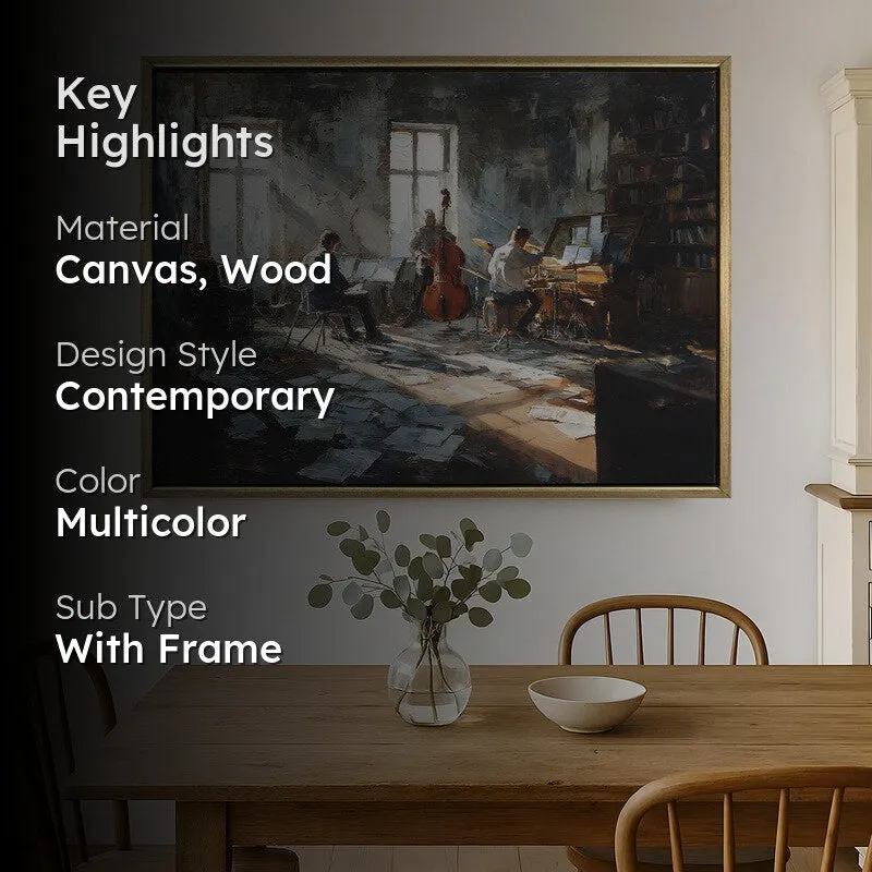 Soul Session Canvas Wall Painting With Frame media 2