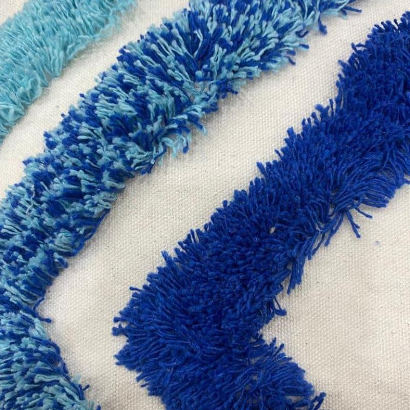 Blue Bath Tufted Cushion Cover - Set Of Two media 5