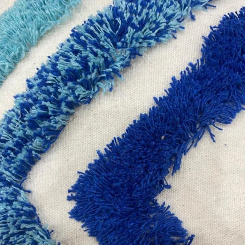 Blue Bath Tufted Cushion Cover - Set Of Two media 5