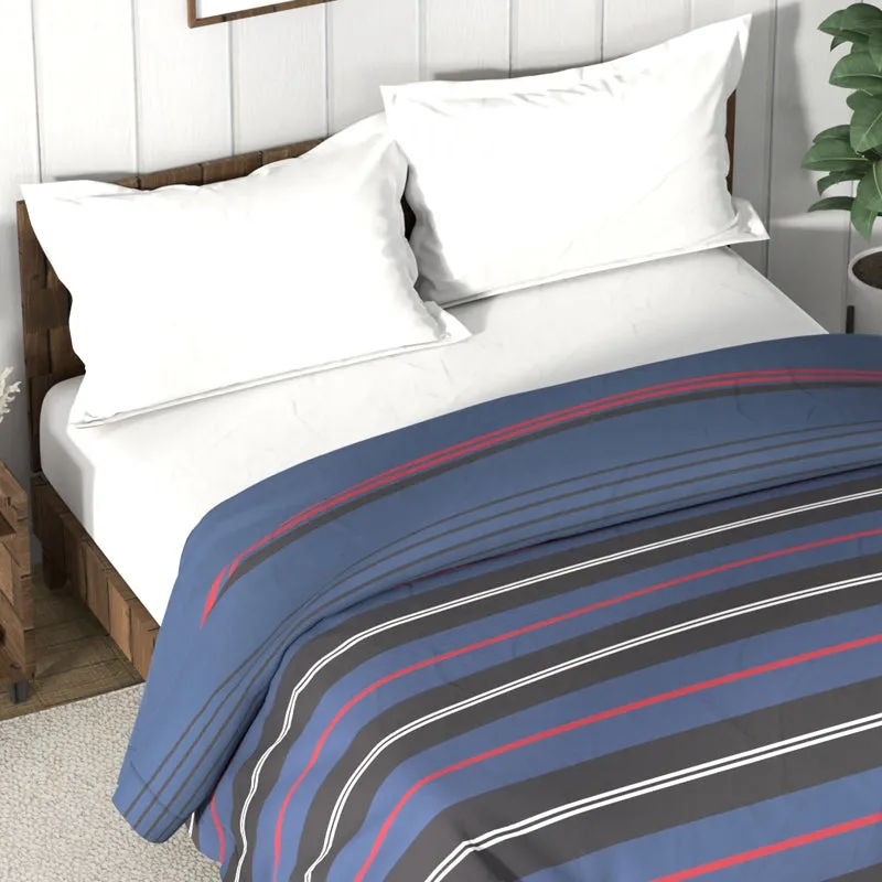 Nautica Stripe Symphony Comforter (Navy) - 130 GSM media 4