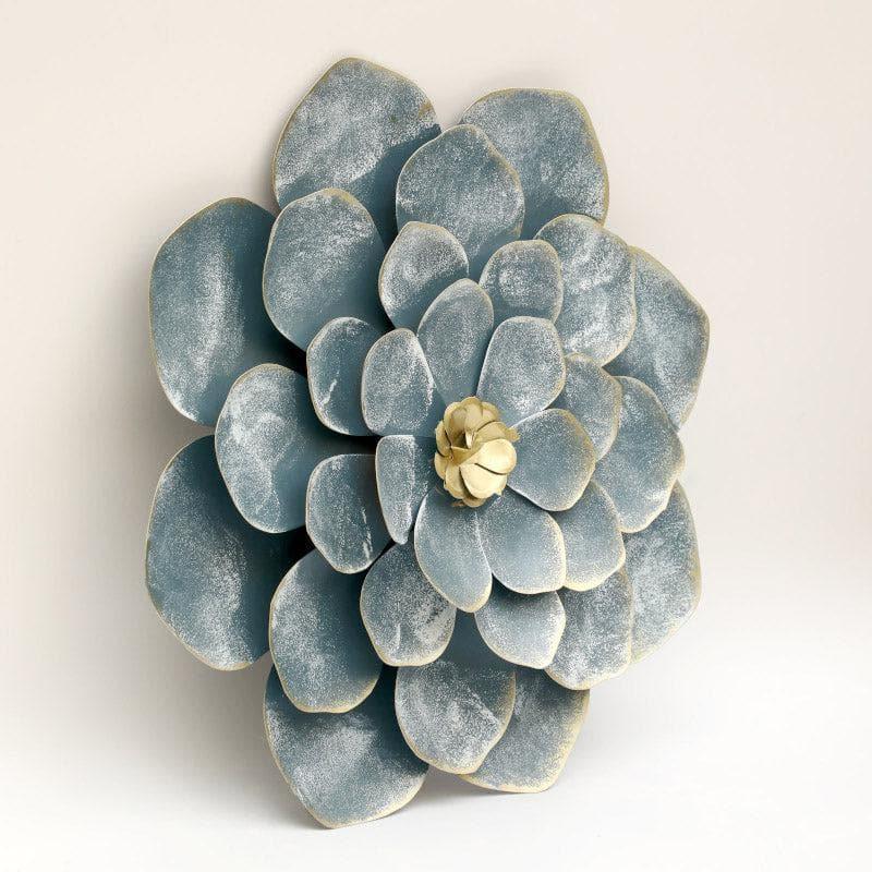 Daisy Bloom Metal Wall Accent- Grey media 3