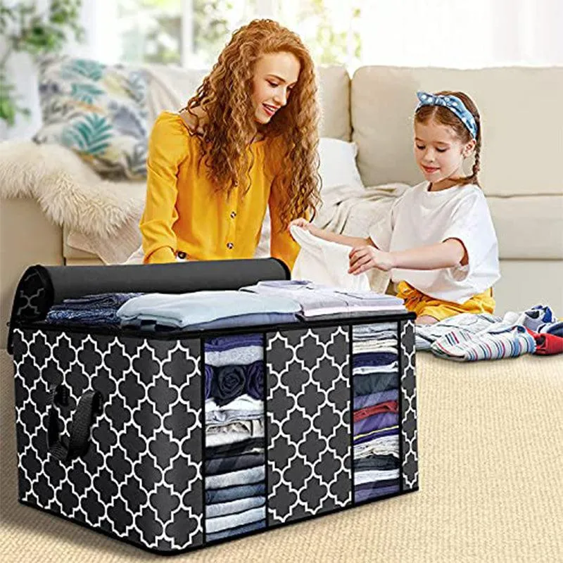 Atlas Cloth Organizer (Black)- Set Of Three media 4