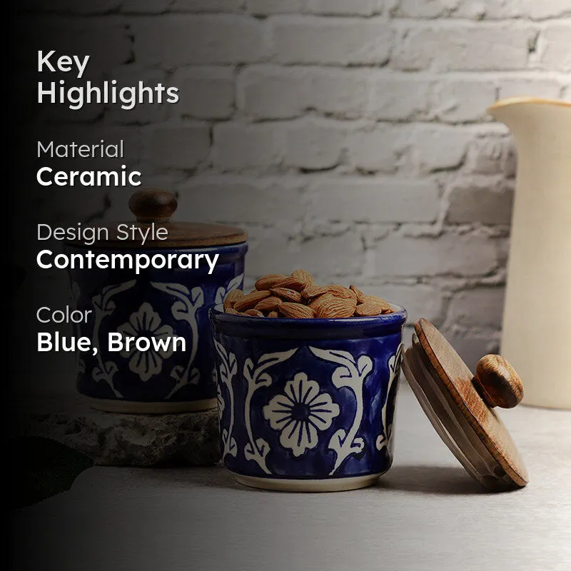 Preyasi Ceramic Jar (300 mL Each) - Set Of Two media 2