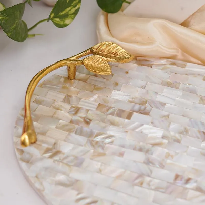 Selina Mother of Pearl Serving Tray media 4