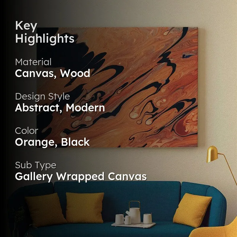 Abstract Embrace Canvas Wall Painting - Gallery Wrap media 2