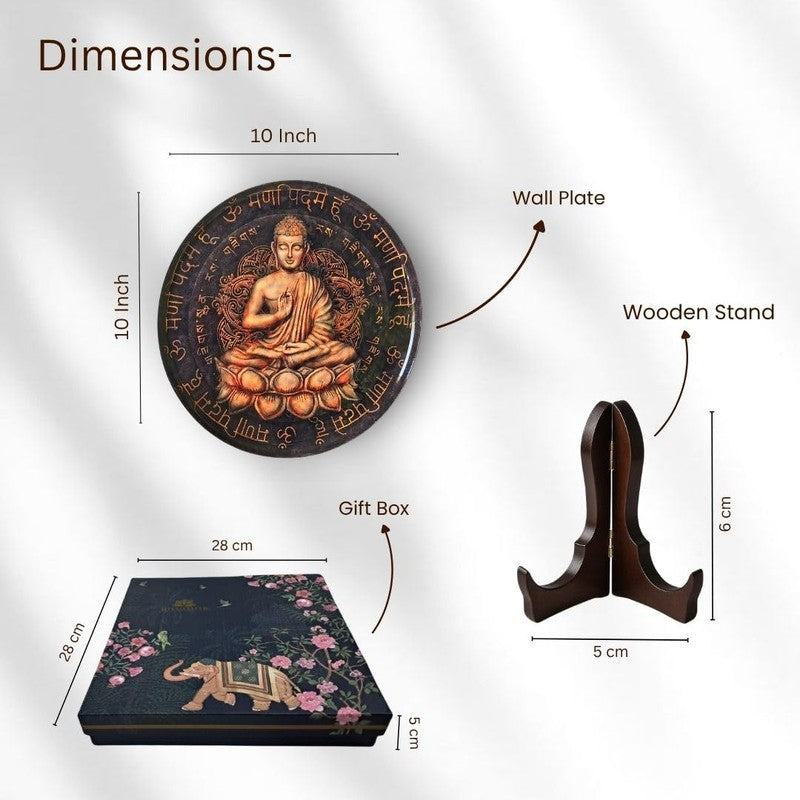 Buddha Charm Wall Plate media 10