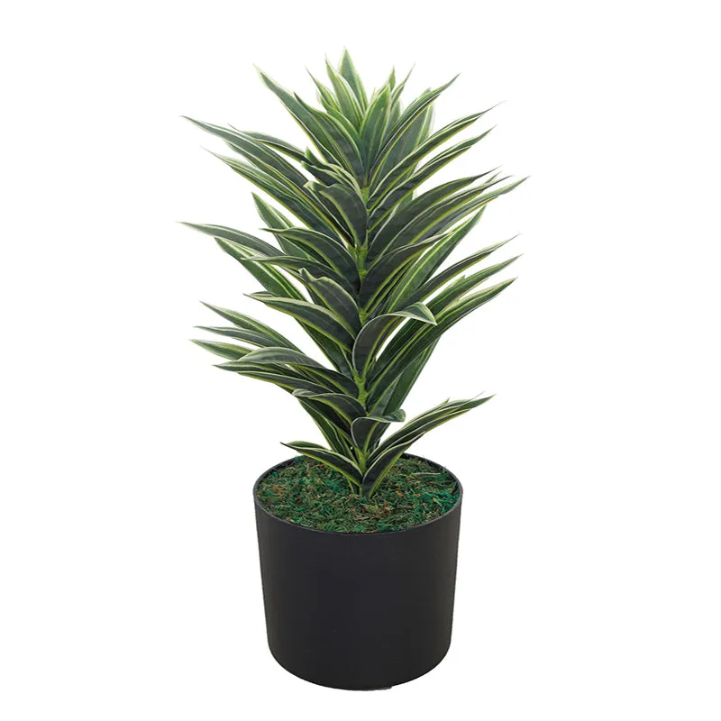 Green Reverie Artificial Plant With Black Plastic Pot media 3