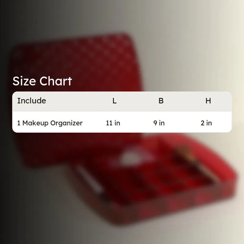 Avyna Makeup Organizer - Red media 7