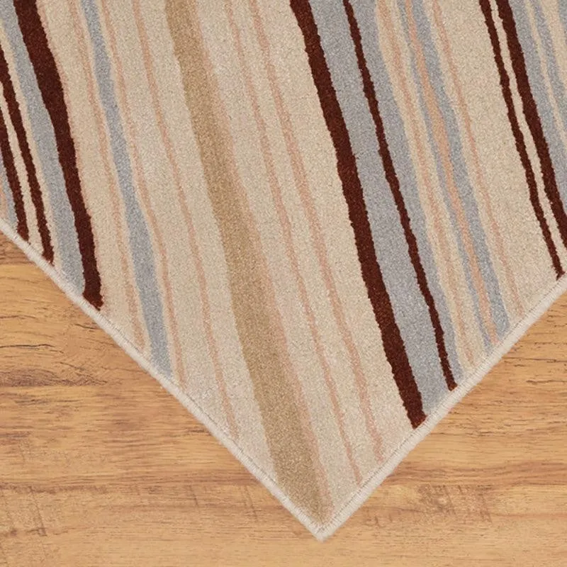 Bastet Hand Tufted Abstract Wool & Nylon Carpet - Beige media 7